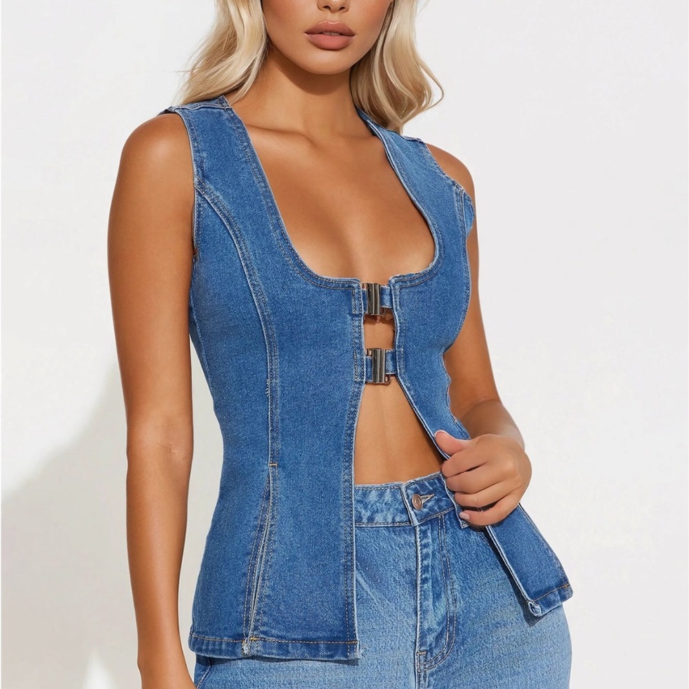 Air Kisses Denim Top